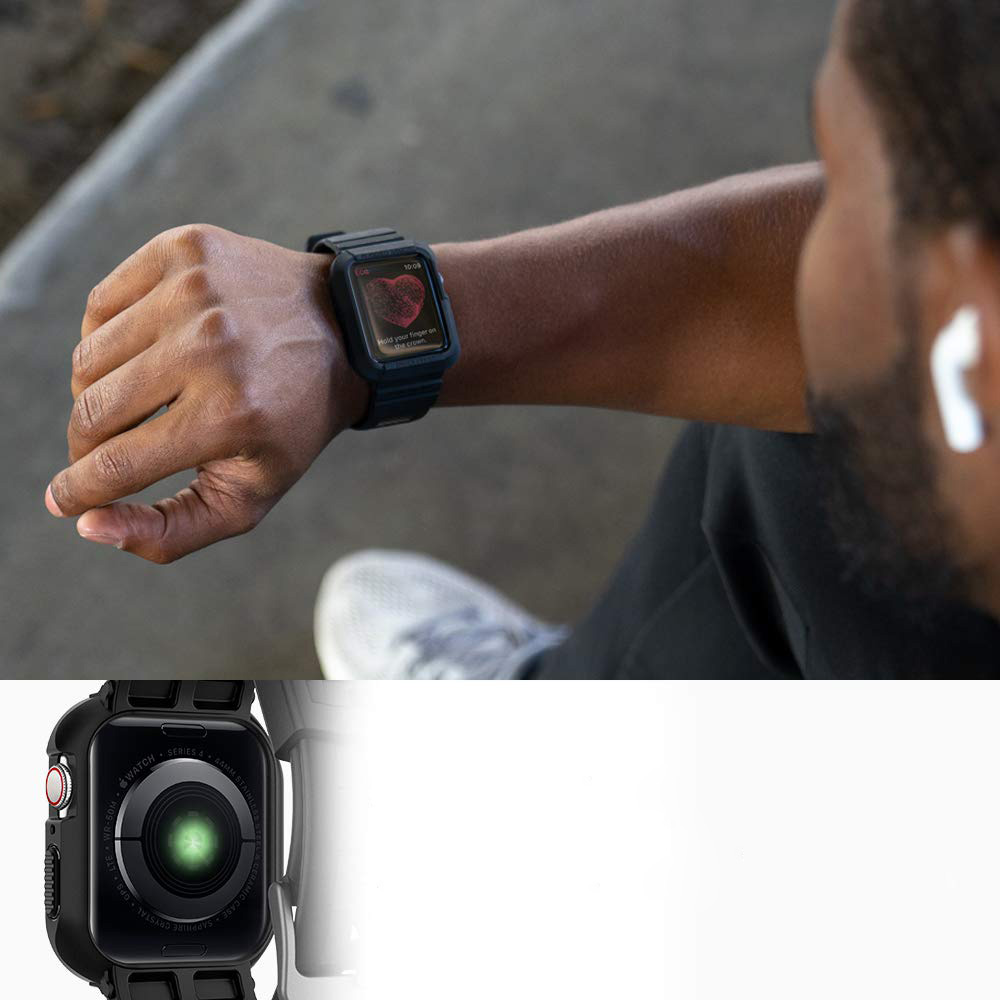 Oryginalne etui od marki Spigen z serii Rugged Armor Pro dla Apple Watch 44 mm Series 4